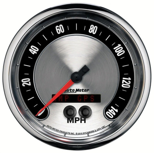 AutoMeter - Autometer American Muscle 5in 140 MPH GPS Electric Programmable Speedometer - Demon Performance