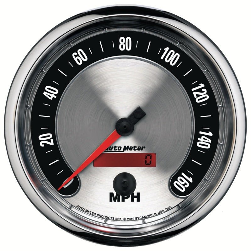 AutoMeter - Autometer American Muscle 5in 160 MPH Electric Programmable Speedometer - Demon Performance