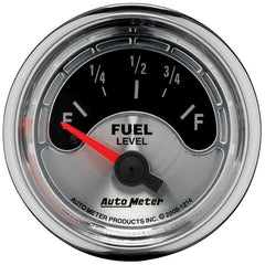 AutoMeter - Autometer American Muscle Gauge Fuel Level 2 1/16in 0e To 90f Electric American Muscle - Demon Performance