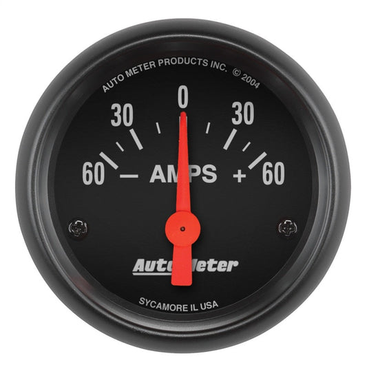 AutoMeter - Autometer Ammeter 52mm 60A Electric Z-Series Gauge - Demon Performance