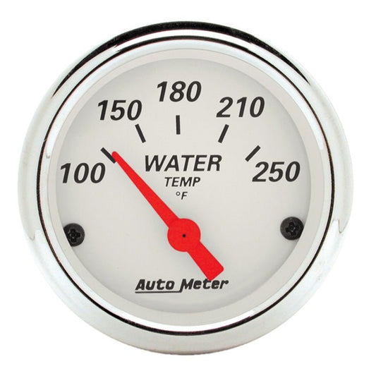 AutoMeter - Autometer Arctic White 2-1/16in 250 Degree Electric Water Temp Gauge - Demon Performance