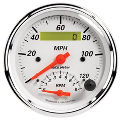 AutoMeter - Autometer Arctic White 3-3/8 Quad Gauge and Tach/Speedo Combo - Demon Performance