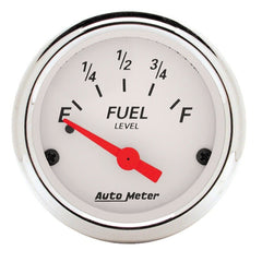 AutoMeter - Autometer Arctic White 52mm 0-30 OHM Short Sweep Electronic Fuel Level Gauge - Demon Performance