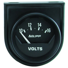 AutoMeter - Autometer AutoGage 2in Voltmeter 10-16V Auto Gauge - Black - Demon Performance