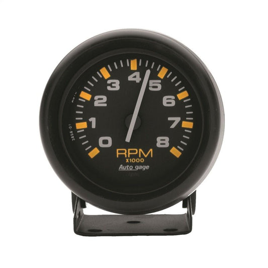 AutoMeter - Autometer Autogage 3-3/4in. 0-8K RPM Black Dial/Black Case Pedestal Tachometer - Demon Performance