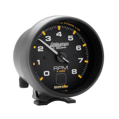 AutoMeter - Autometer AutoGage 3-3/4in Pedestal Tachometer 0-8000 RPM Black/Black w/ Shift Light - Demon Performance