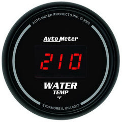 AutoMeter - Autometer Black 0-300 F Digital Water Temp Gauge - Demon Performance