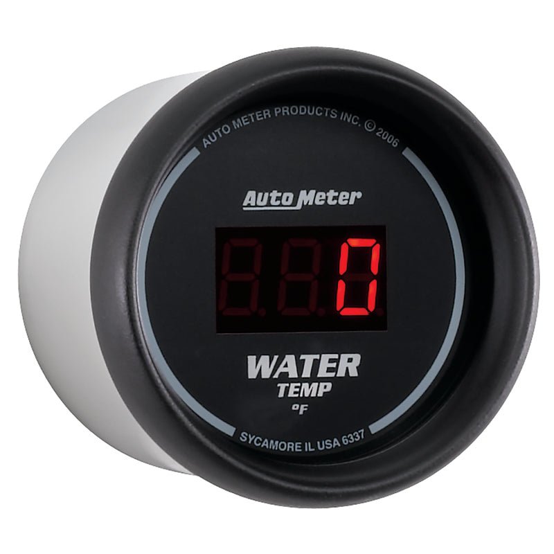 AutoMeter - Autometer Black 0-300 F Digital Water Temp Gauge - Demon Performance