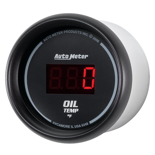 AutoMeter - Autometer Black 0-400F Digital Oil Temp Gauge - Demon Performance