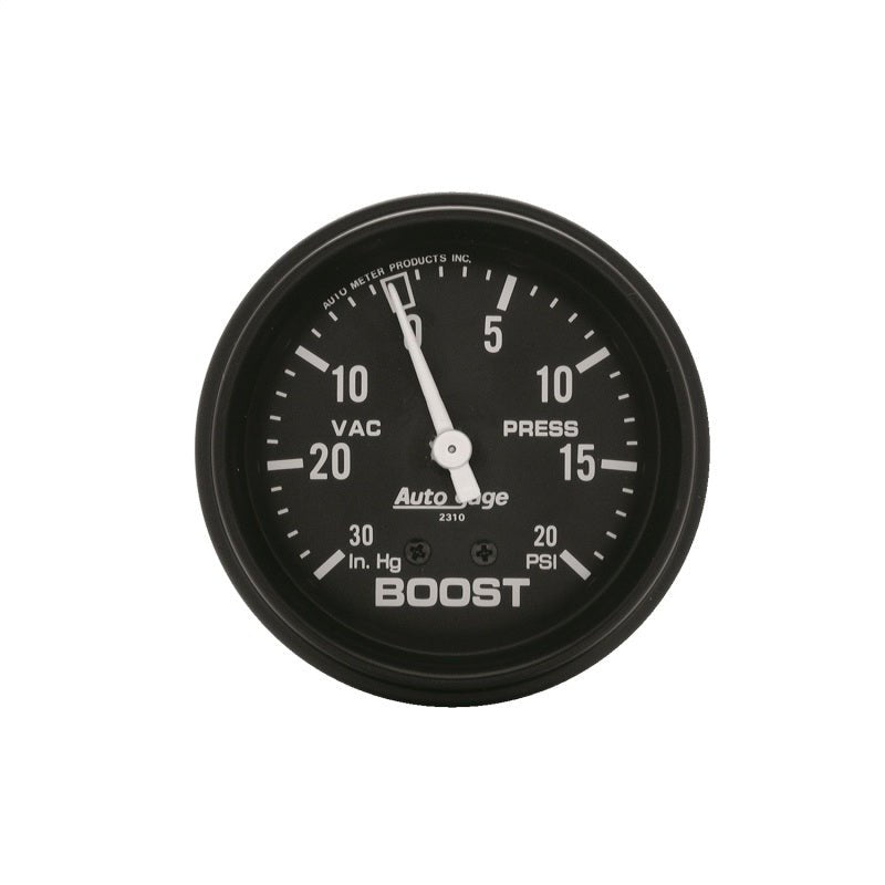 AutoMeter - Autometer Black 2-5/8in 30 In Hg-Vac / 20 PSI Mechanical Vacuum/Boost Gauge - Demon Performance