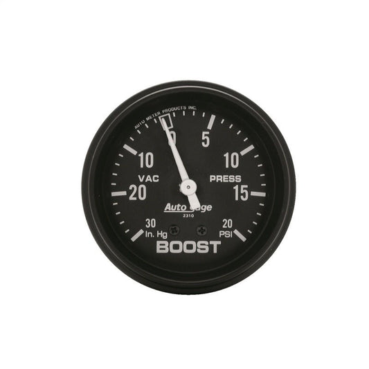 AutoMeter - Autometer Black 2-5/8in 30 In Hg-Vac / 20 PSI Mechanical Vacuum/Boost Gauge - Demon Performance