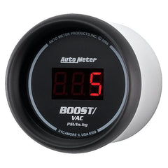 AutoMeter - Autometer Black 52mm 30 In Hg.-Vac./30 PSI Digital Vacuum/Boost Gauge - Demon Performance