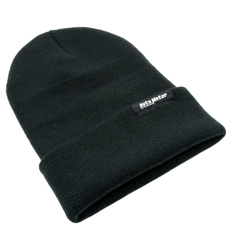 AutoMeter - Autometer Black Fold Cuff Knit Hat - Demon Performance