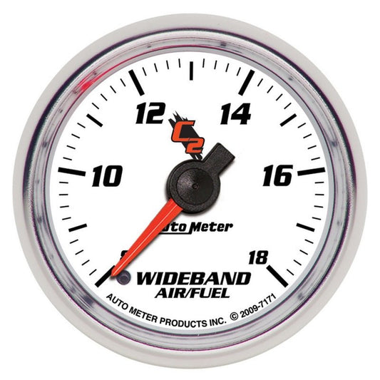 AutoMeter - Autometer C2 2-1/16in Full Sweep Electronic 8:1-18:1 Air/Fuel Ratio Gauge - Demon Performance