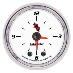 AutoMeter - Autometer C2 2-1/6in 12 Hour Analog Clock Gauge - Demon Performance