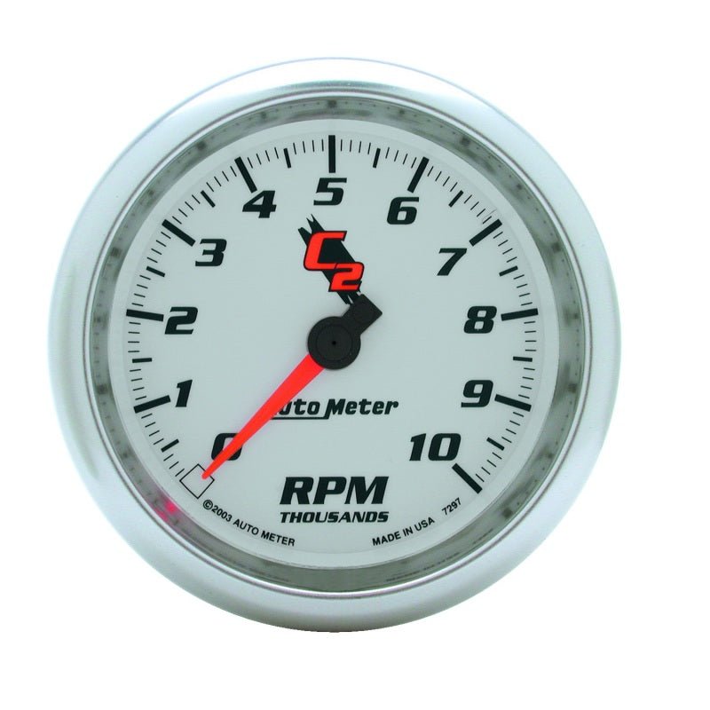 AutoMeter - Autometer C2 3 3/8 inch 10000RPM In-Dash Tachometer - Demon Performance