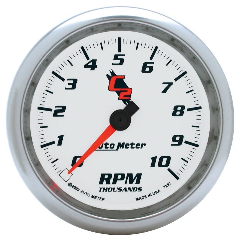 AutoMeter - Autometer C2 3 3/8 inch 10000RPM In-Dash Tachometer - Demon Performance