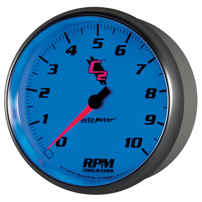 AutoMeter - Autometer C2 5 inch 10000 RPM In-Dash Tachometer - Demon Performance