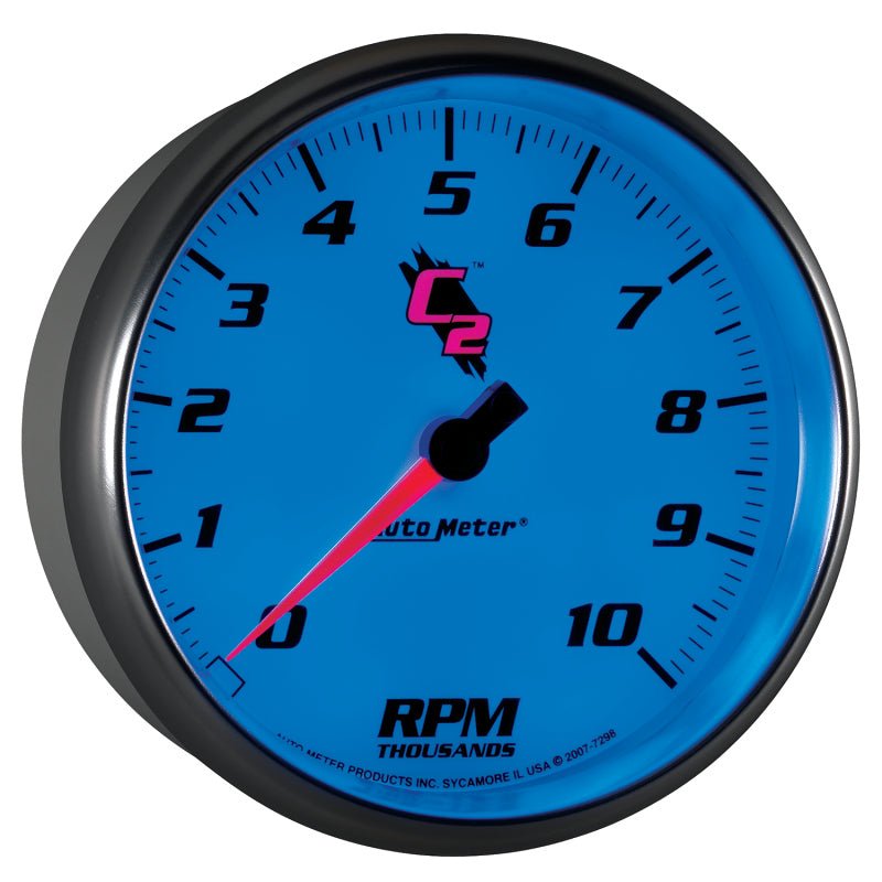 AutoMeter - Autometer C2 5 inch 10000 RPM In-Dash Tachometer - Demon Performance