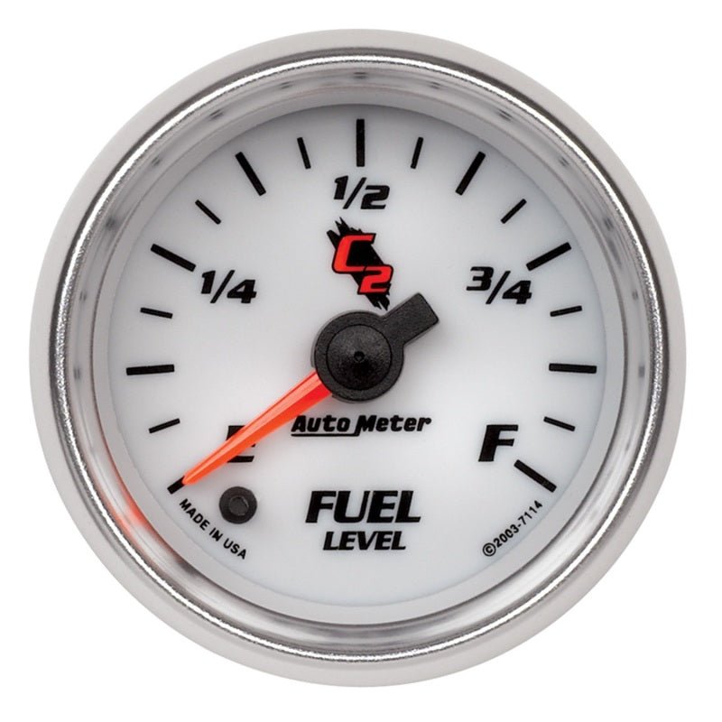 AutoMeter - Autometer C2 52mm Electronic Programmable Empty to Full Fuel Level Gauge - Demon Performance