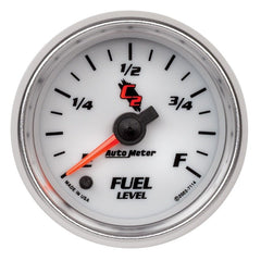 AutoMeter - Autometer C2 52mm Electronic Programmable Empty to Full Fuel Level Gauge - Demon Performance