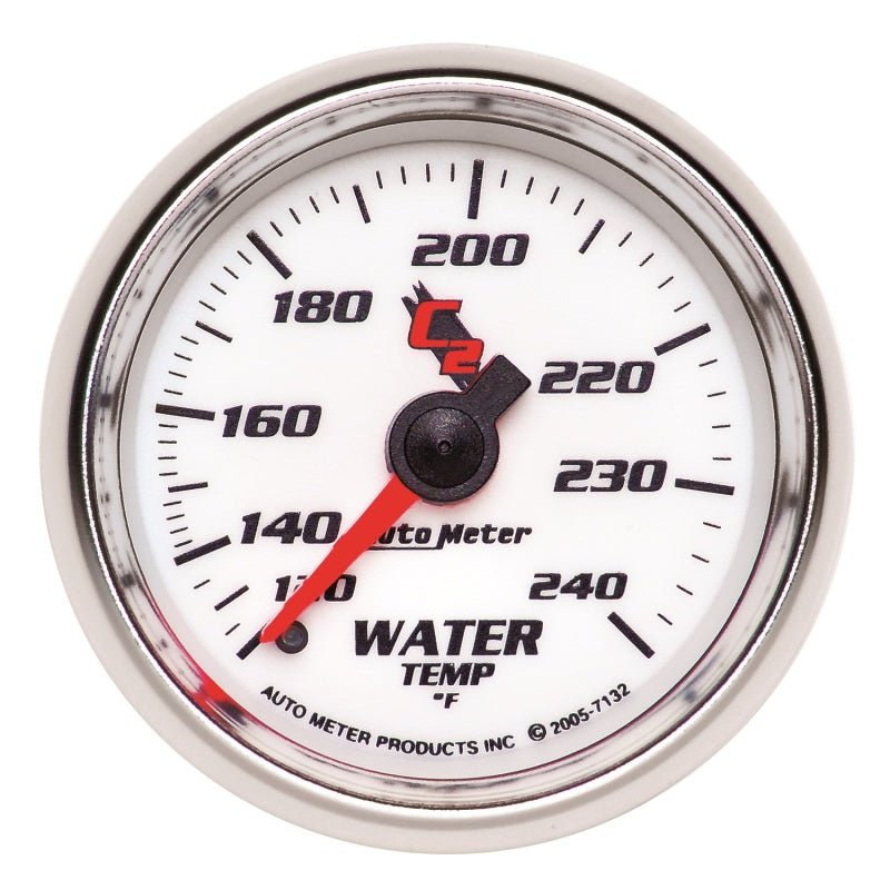 AutoMeter - Autometer C2 52mm Mechanical 120-240 Deg F Water Temperature Gauge - Demon Performance