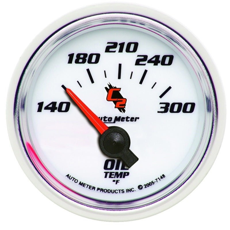 AutoMeter - Autometer C2 Electric Oil Temperature 2 1/16in 140-300 F Gauge - Demon Performance