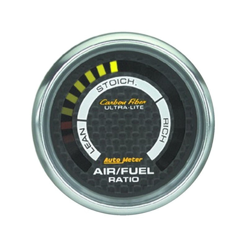 AutoMeter - Autometer Carbon Fiber 52mm Electronic Air Fuel Gauge - Demon Performance