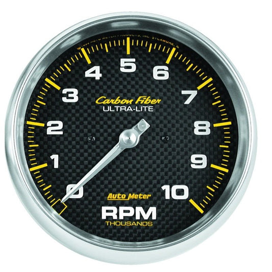 AutoMeter - Autometer Carbon Fiber Series 5-inch 10000 RPM Tachometer - Demon Performance