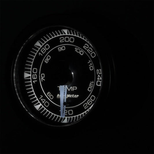 AutoMeter - Autometer Chrono 2-1/16in 120-280 Degree Temperature Gauge - Demon Performance