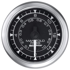 AutoMeter - Autometer Chrono 2-1/16in 15PSI Manifold Pressure Gauge - Demon Performance