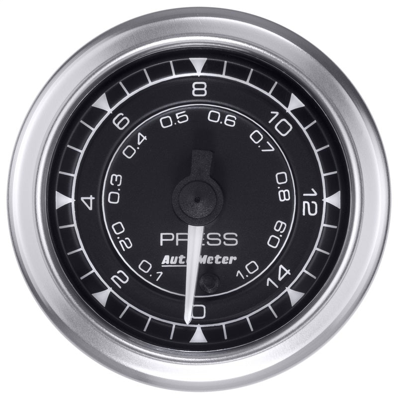 AutoMeter - Autometer Chrono 2-1/16in 15PSI Pressure Gauge - Demon Performance