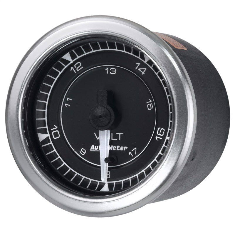 AutoMeter - Autometer Chrono 2-1/16in 18V Voltmeter Gauge - Demon Performance