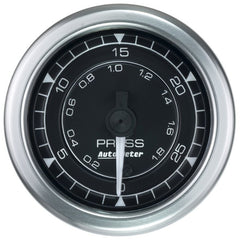 AutoMeter - Autometer Chrono 2-1/16in 30PSI Pressure Gauge - Demon Performance