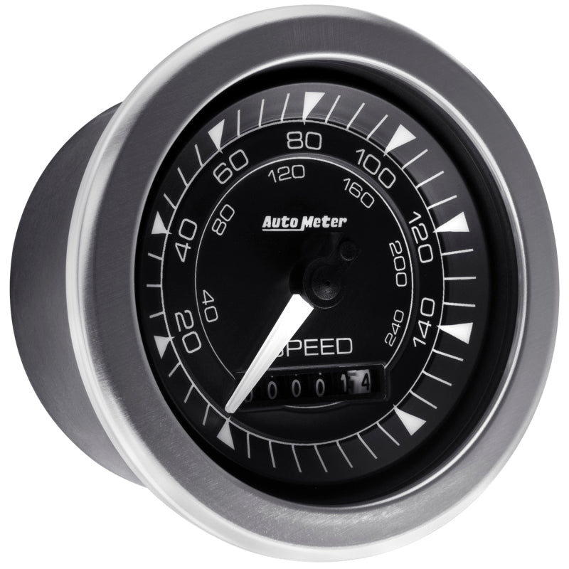 AutoMeter - Autometer Chrono 3-3/8in 160MPH Electric Programmable Speedometer Gauge - Demon Performance