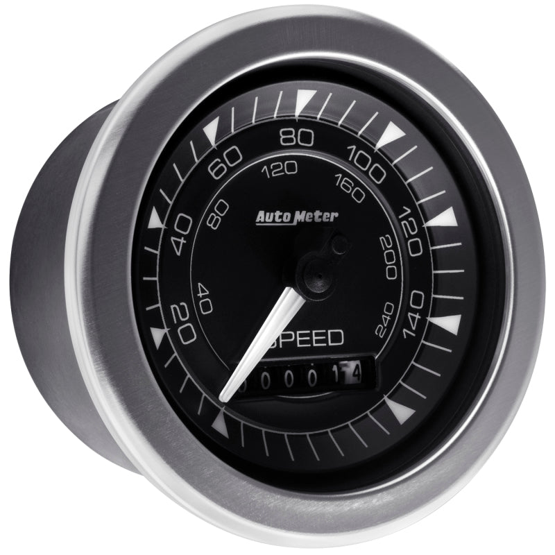 AutoMeter - Autometer Chrono 3-3/8in 160MPH Electric Programmable Speedometer Gauge - Demon Performance