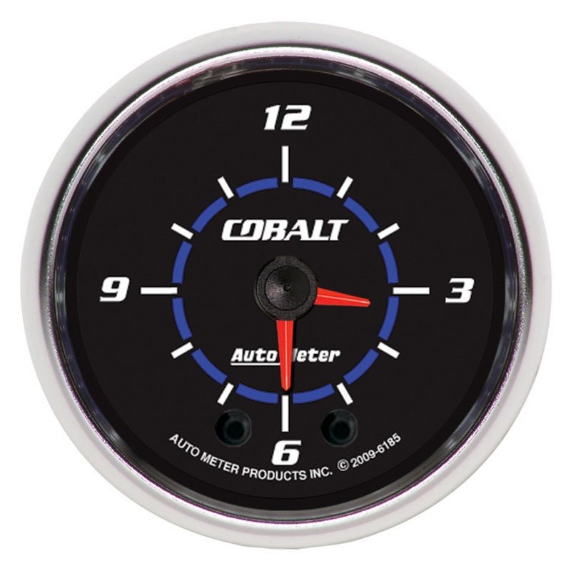 AutoMeter - Autometer Cobalt 2-1/16in 12 Hour Analog Clock - Demon Performance