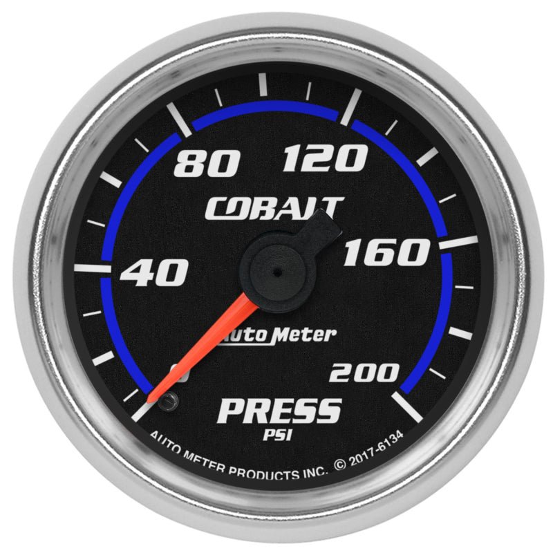 AutoMeter - Autometer Cobalt 2-1/16in 200 PSI Mechanical Pressure Gauge - Demon Performance