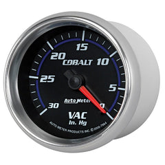 AutoMeter - Autometer Cobalt 2-5/8in. / 0-30 IN HG / Mechanical Vacuum Gauge - Demon Performance