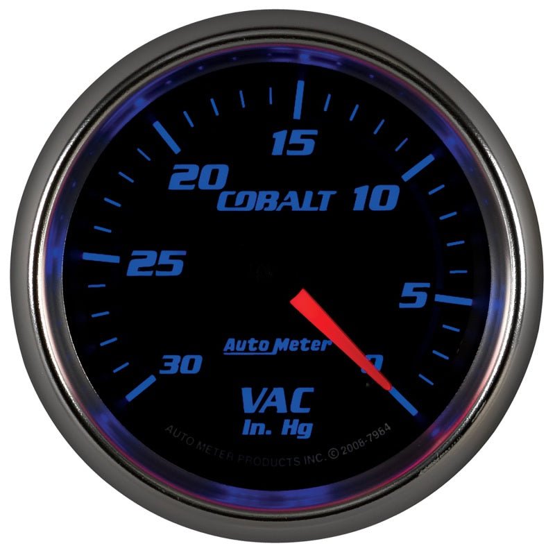 AutoMeter - Autometer Cobalt 2-5/8in. / 0-30 IN HG / Mechanical Vacuum Gauge - Demon Performance