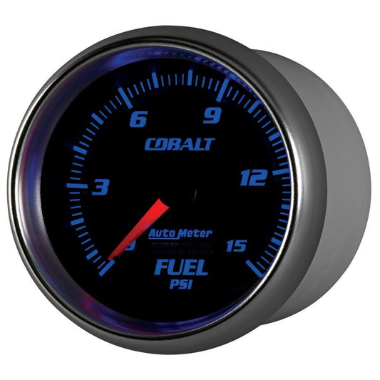 AutoMeter - Autometer Cobalt 2-5/8in Mechanical Fuel Pressure Gauge 0-15 PSI - Demon Performance