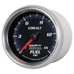 AutoMeter - Autometer Cobalt 2-5/8in Mechanical Fuel Pressure Gauge 0-15 PSI - Demon Performance