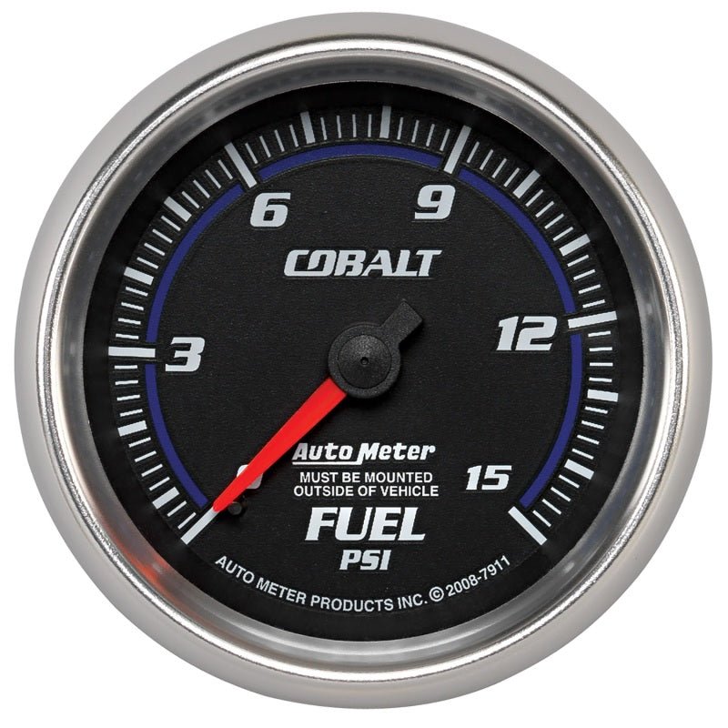 AutoMeter - Autometer Cobalt 2-5/8in Mechanical Fuel Pressure Gauge 0-15 PSI - Demon Performance