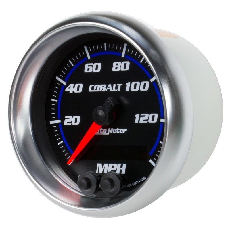 AutoMeter - Autometer Cobalt 3-3/8in 0-140MPH In-Dash Electronic GPS Programmable Speedometer - Demon Performance