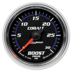 AutoMeter - Autometer Cobalt 52mm 0-30 PSI Full Sweep Electronic Boost Gauge - Demon Performance