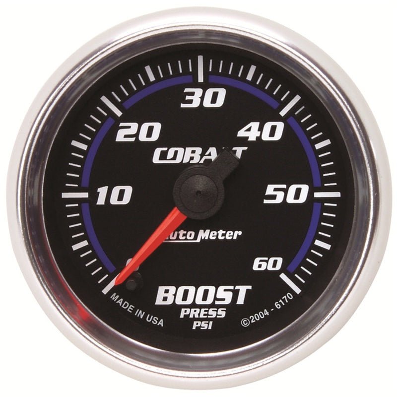 AutoMeter - Autometer Cobalt 52mm 0-60 PSi Boost Gauge - Demon Performance