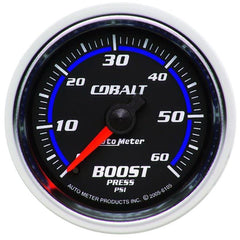 AutoMeter - Autometer Cobalt 52mm 0-60psi Mechanical Boost Gauge - Demon Performance