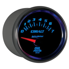 AutoMeter - Autometer Cobalt 52mm 0-7 BAR Short Sweep Electric Oil Pressure Gauge - Demon Performance