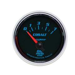 AutoMeter - Autometer Cobalt 52mm 0-7 BAR Short Sweep Electric Oil Pressure Gauge - Demon Performance