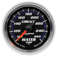 AutoMeter - Autometer Cobalt 52mm 100-260 Deg F Electronic Water Temp Gauge - Demon Performance